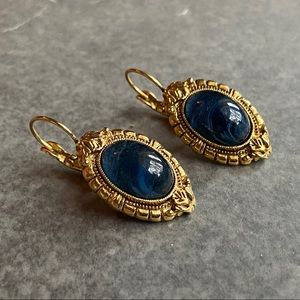 antique gold tone earrings